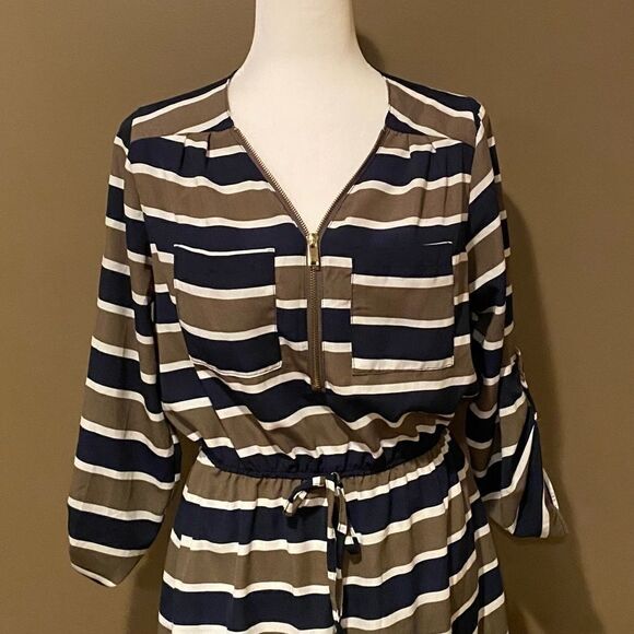 Stella Tweed Stripe Dress Sz Medium - Picture 16 of 16